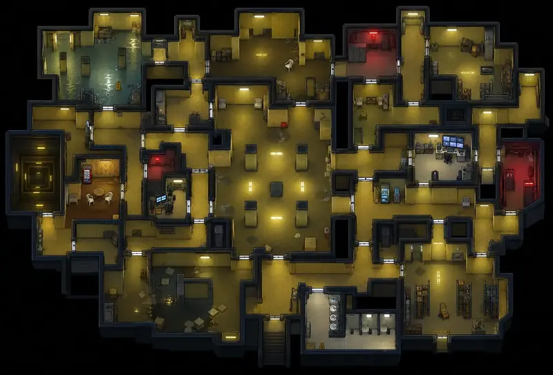 Kayıp Kat, a forgotten flooded basement, seen from above